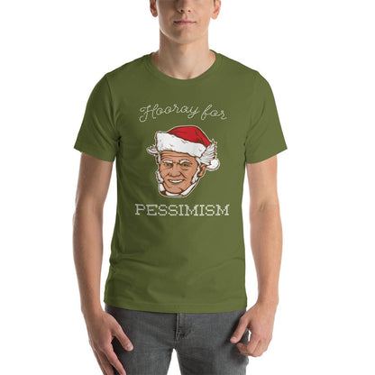 Santa Schopenhauer - Hooray For Pessimism - Basic T-Shirt