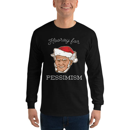 Santa Schopenhauer - Hooray For Pessimism - Long-Sleeved Shirt