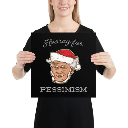 Santa Schopenhauer - Hooray For Pessimism - Poster