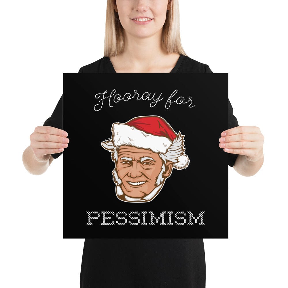 Santa Schopenhauer - Hooray For Pessimism - Poster