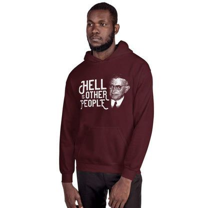 Sartre Portrait - Hell is other people - Hoodie