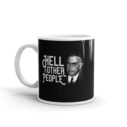 Sartre Portrait - Hell is other people - Mug