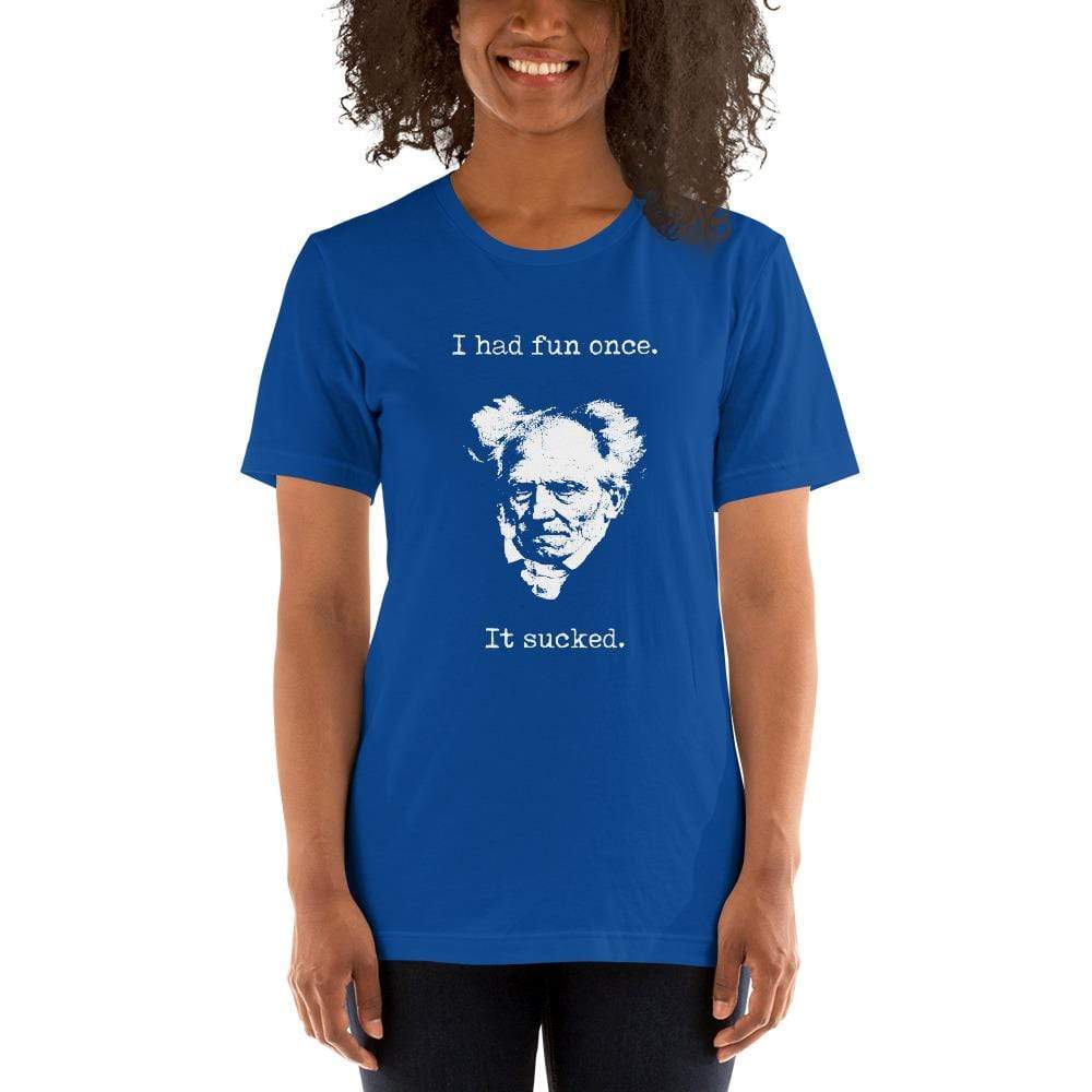 Schopenhauer - I Had Fun Once - It Sucked - Basic T-Shirt