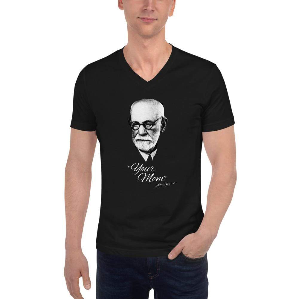 Sigmund Freud - Your Mom (US) - Unisex V-Neck T-Shirt