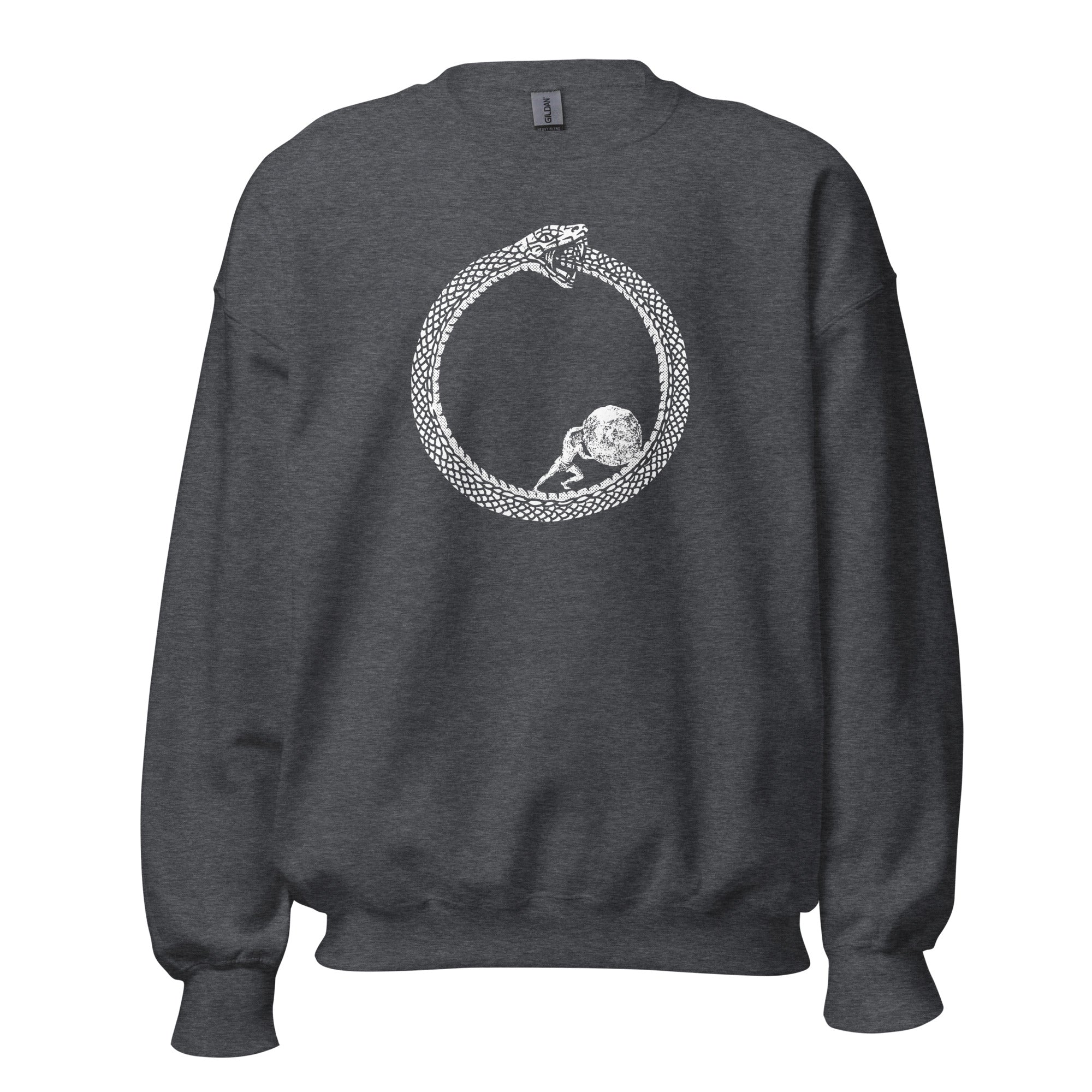Sisyphus in Ouroboros - Sweatshirt-Sweatshirt-The Philosopher's Shirt