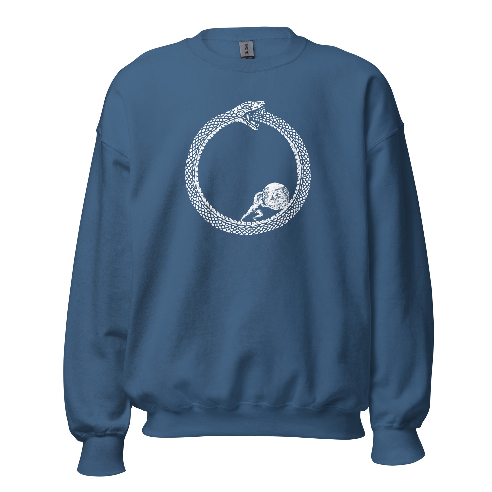 Sisyphus in Ouroboros - Sweatshirt-Sweatshirt-The Philosopher's Shirt