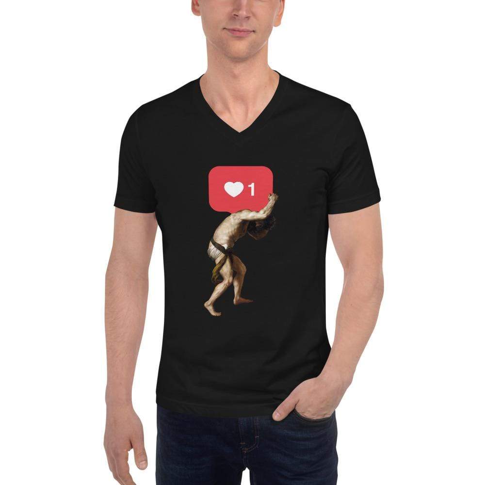 Social Sisyphus - Unisex V-Neck T-Shirt