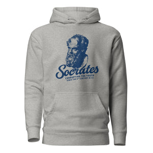 Socrate - Corrompere i giovani - Felpa con cappuccio Premium