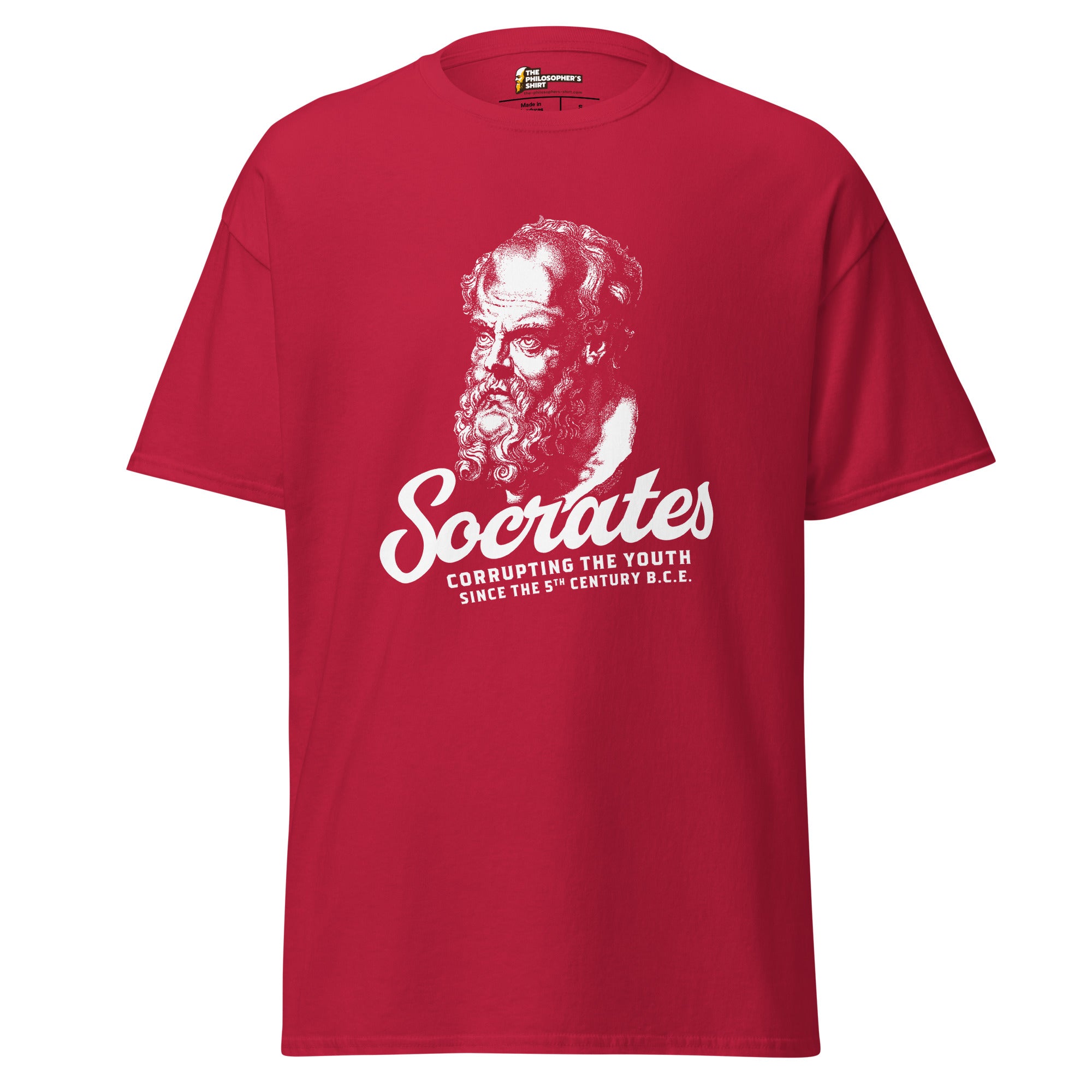 Socrates - Corrupting the youth - Unisex Classic T-Shirt - Cardinal - The Philosopher's Shirt