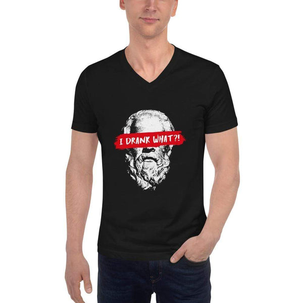 Socrates - I drank what?! - Unisex V-Neck T-Shirt