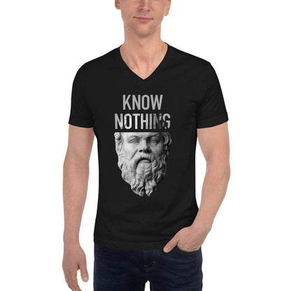 Socrates - Know Nothing - Unisex V-Neck T-Shirt