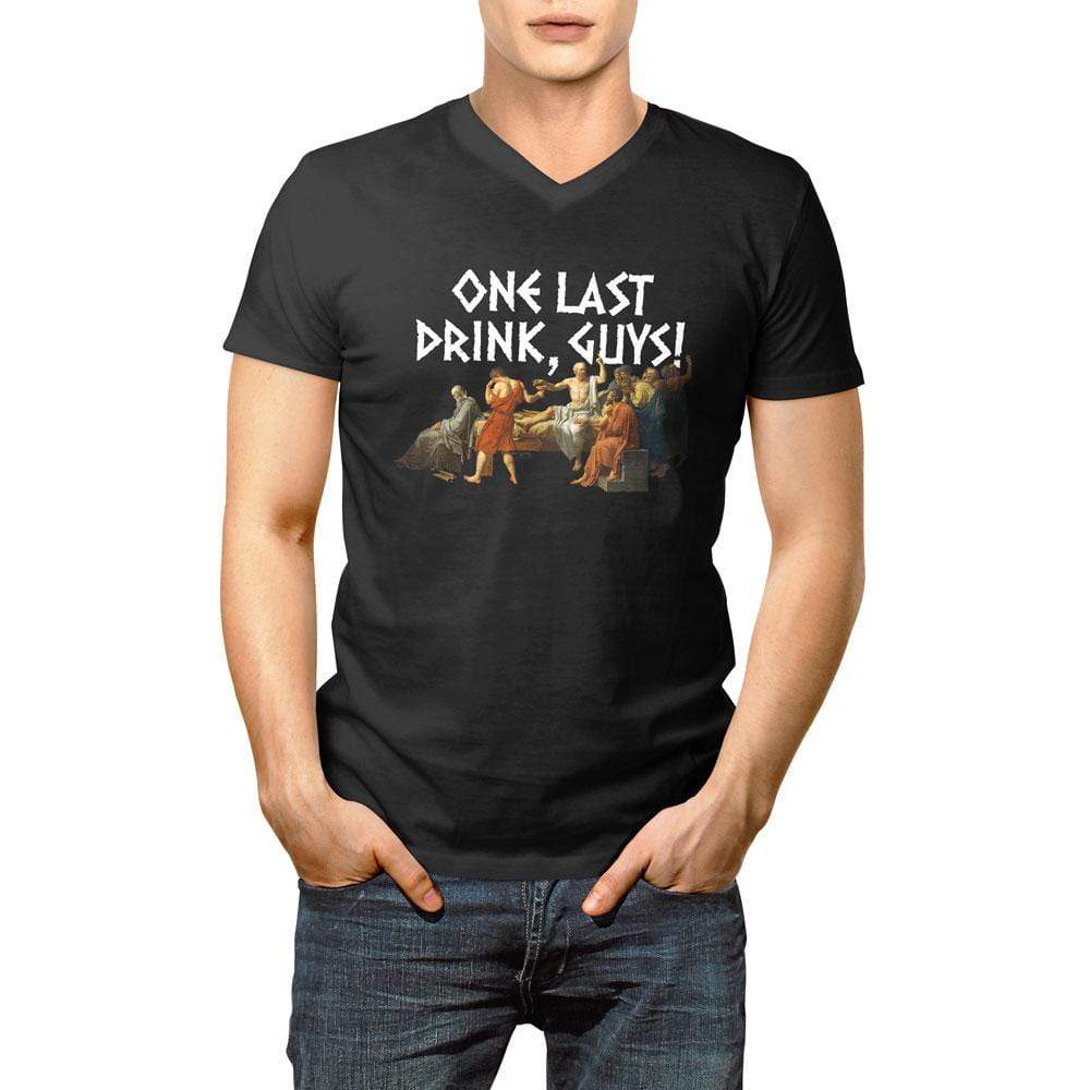 Socrates - One last drink - Unisex V-Neck T-Shirt