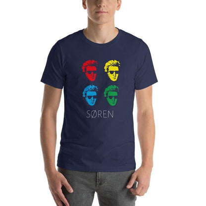 Soeren Kierkegaard Pop Art - Basic T-Shirt