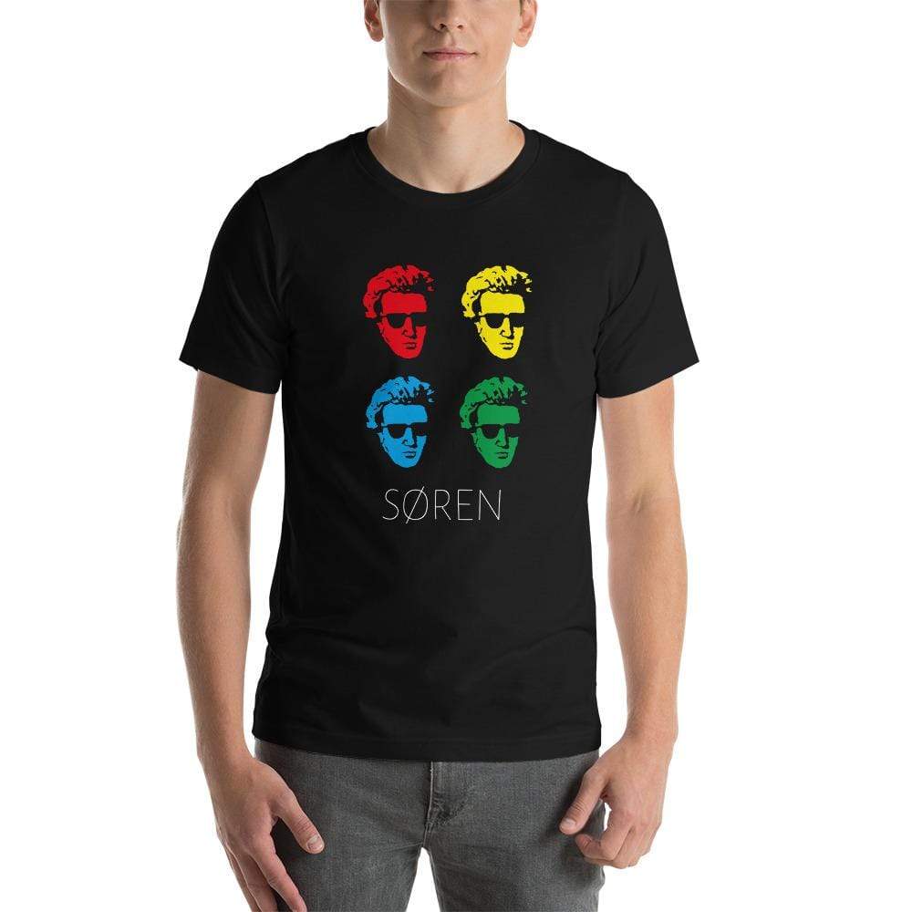 Soeren Kierkegaard Pop Art - Basic T-Shirt