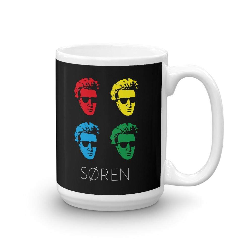 Soeren Kierkegaard Pop Art - Mug-Mug-The Philosopher's Shirt