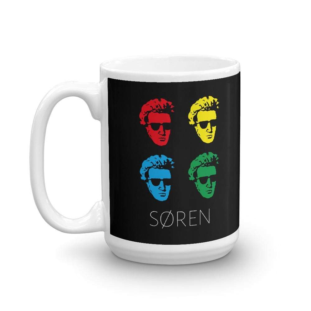 Soeren Kierkegaard Pop Art - Mug-Mug-The Philosopher's Shirt