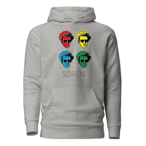 Soeren Kierkegaard Pop Art - Premium Hoodie