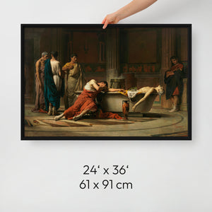 Death of Seneca - Framed Canvas