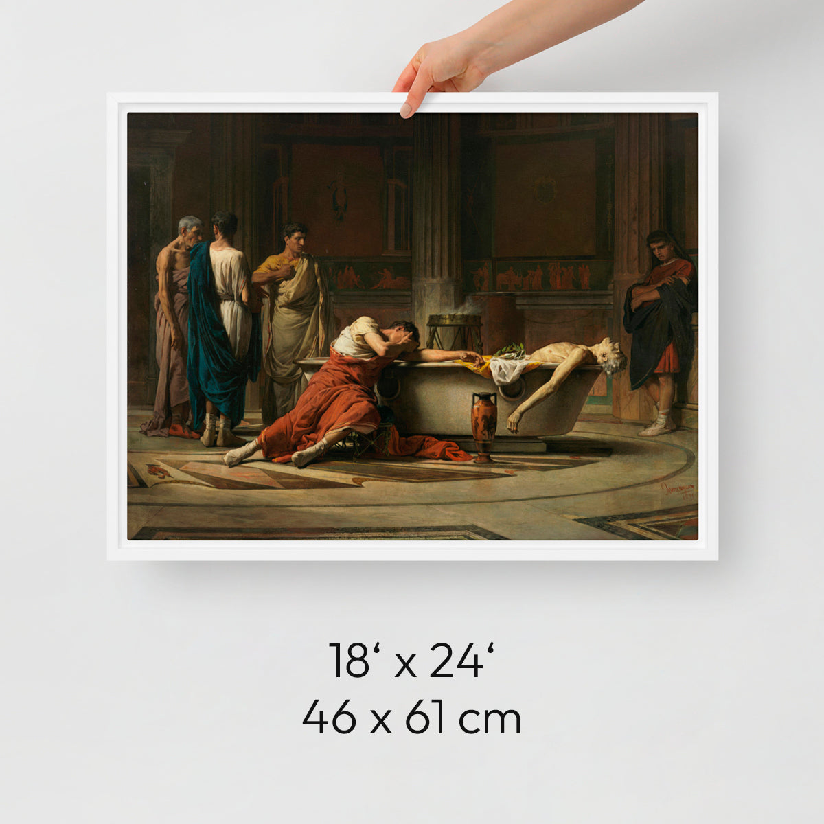 Death of Seneca - Framed Canvas - The Philosopher's Shirt