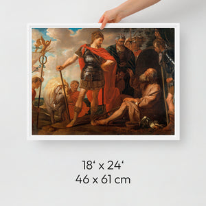 Alexander and Diogenes - Framed Canvas