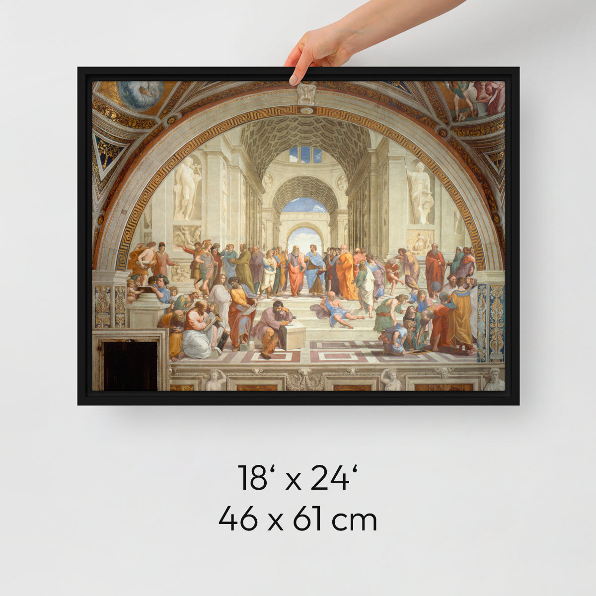 School of Athens - Framed Canvas - The Philosopher's Shirt