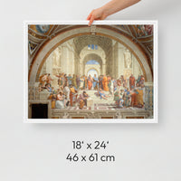 School of Athens - Framed Canvas - White / 46 x 61 cm | 18″×24″