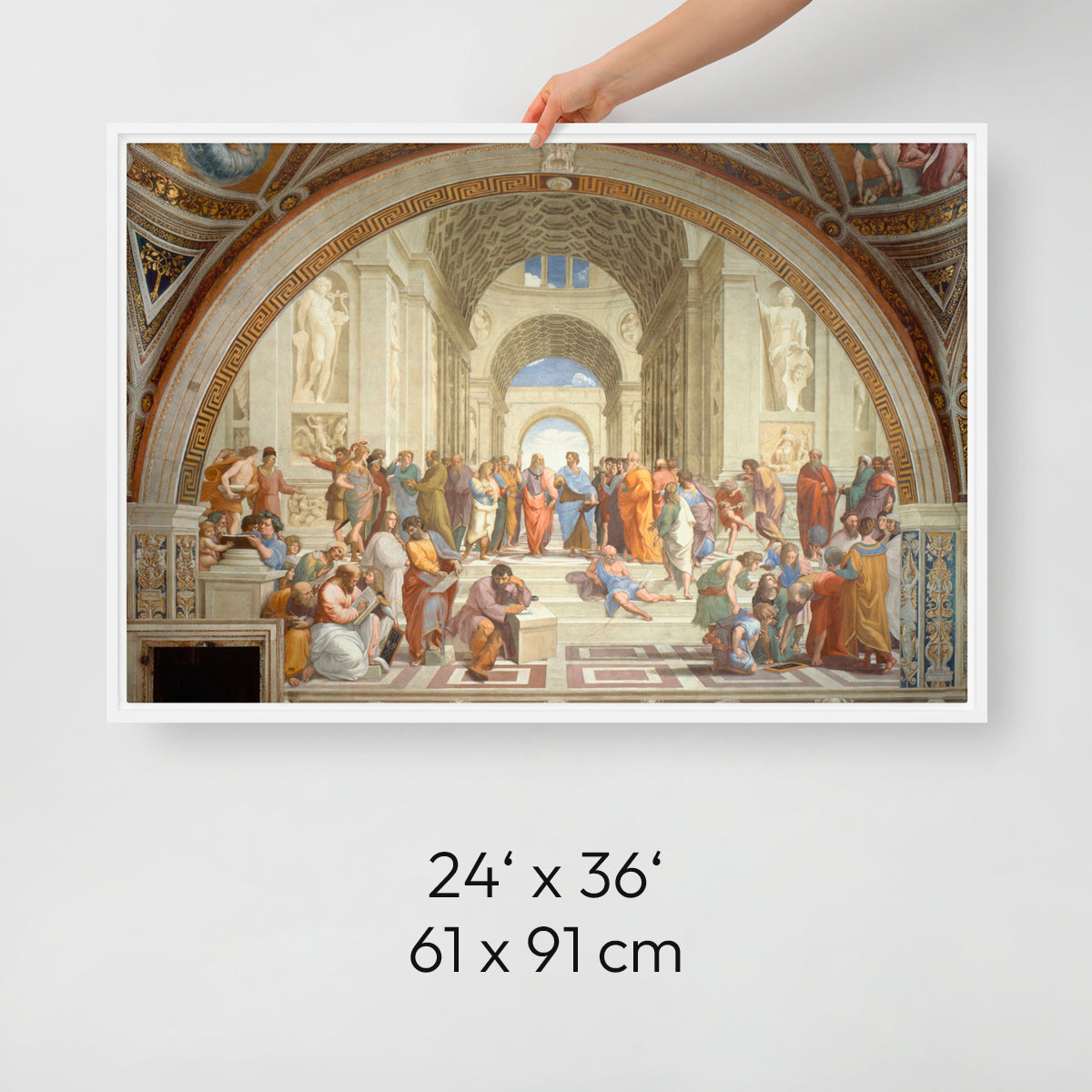 School of Athens - Framed Canvas - The Philosopher's Shirt