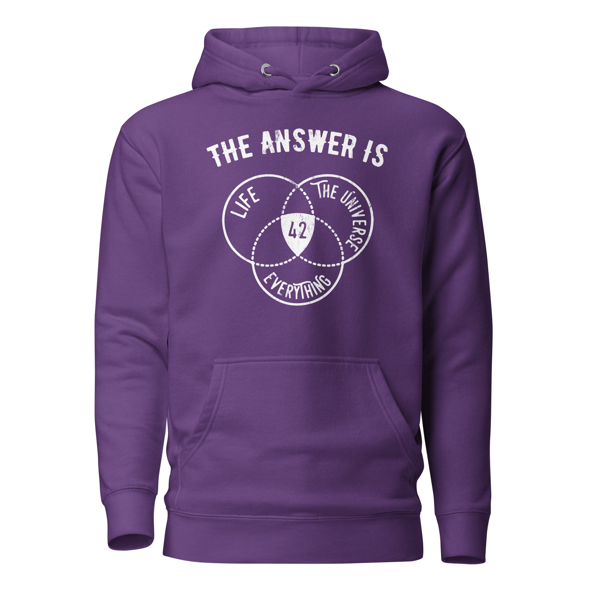 The Answer Is Always 42 - Premium Hoodie - Purple - The Philosopher's Shirt