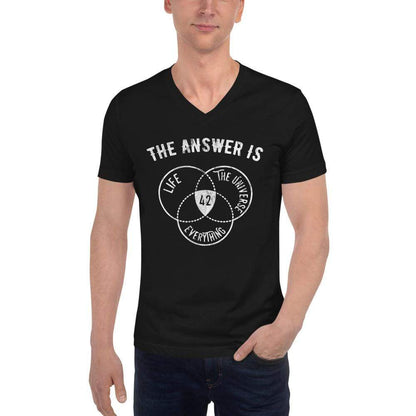The Answer Is Always 42 - Unisex V-Neck T-Shirt