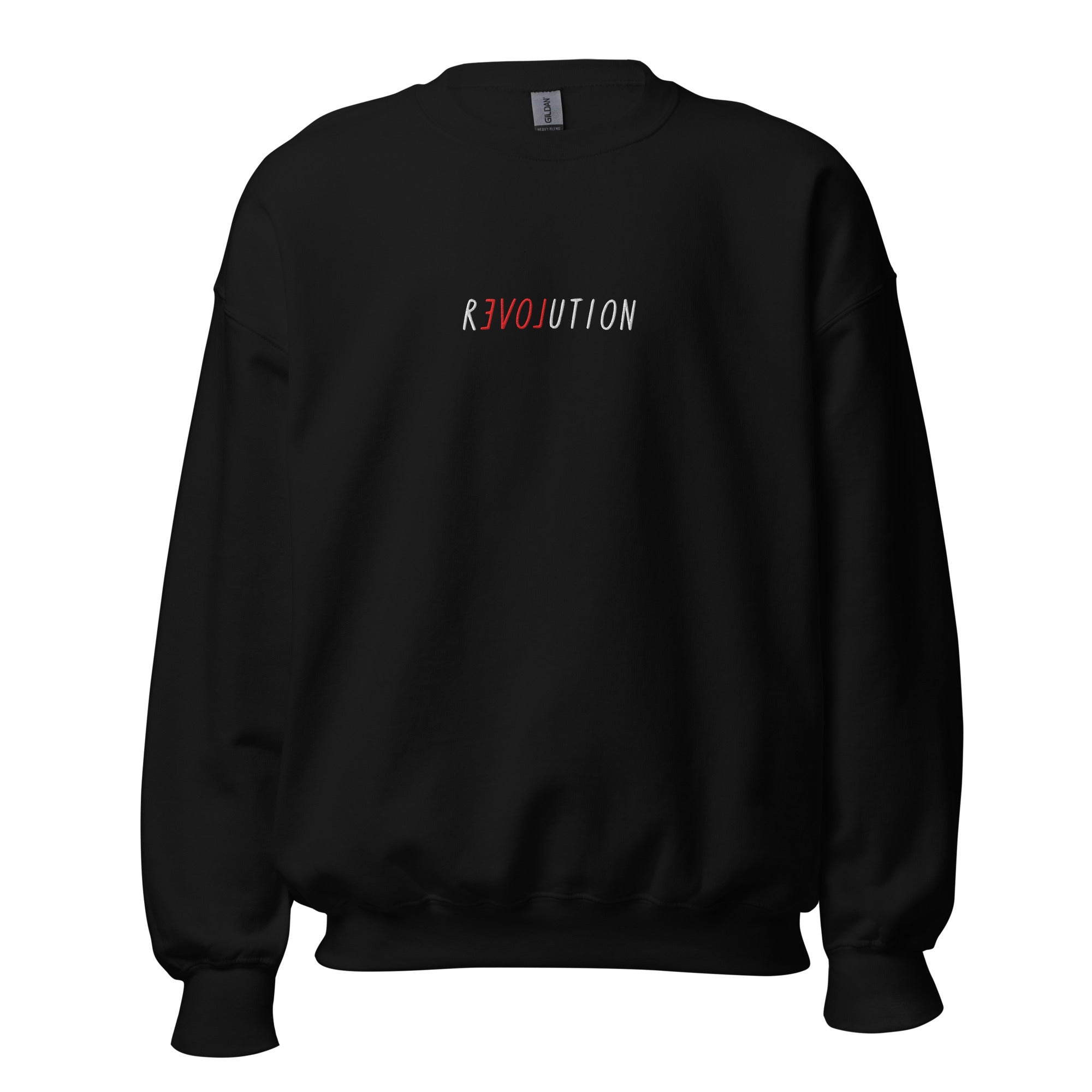 There Is Love In Revolution - Embroidered - Sweatshirt - Black - The Philosopher's Shirt