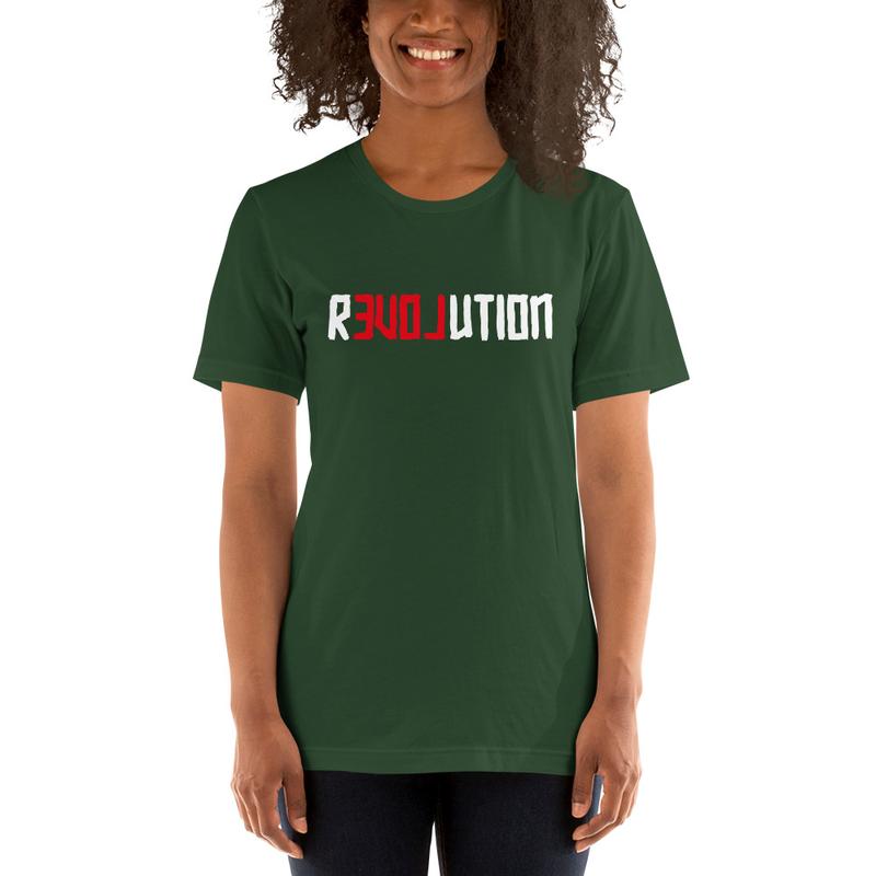 There is Love in Revolution - Basic T-Shirt - Forest / M - Discounted (US)