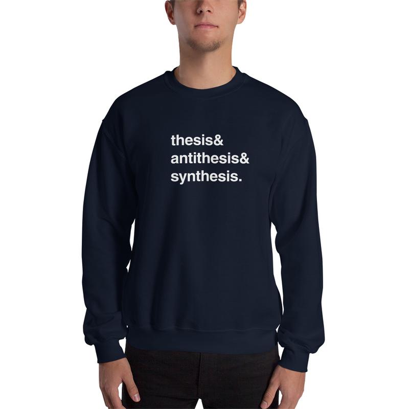 Thesis & Antithesis & Synthesis - Sweatshirt - Navy / S - Discounted (US)