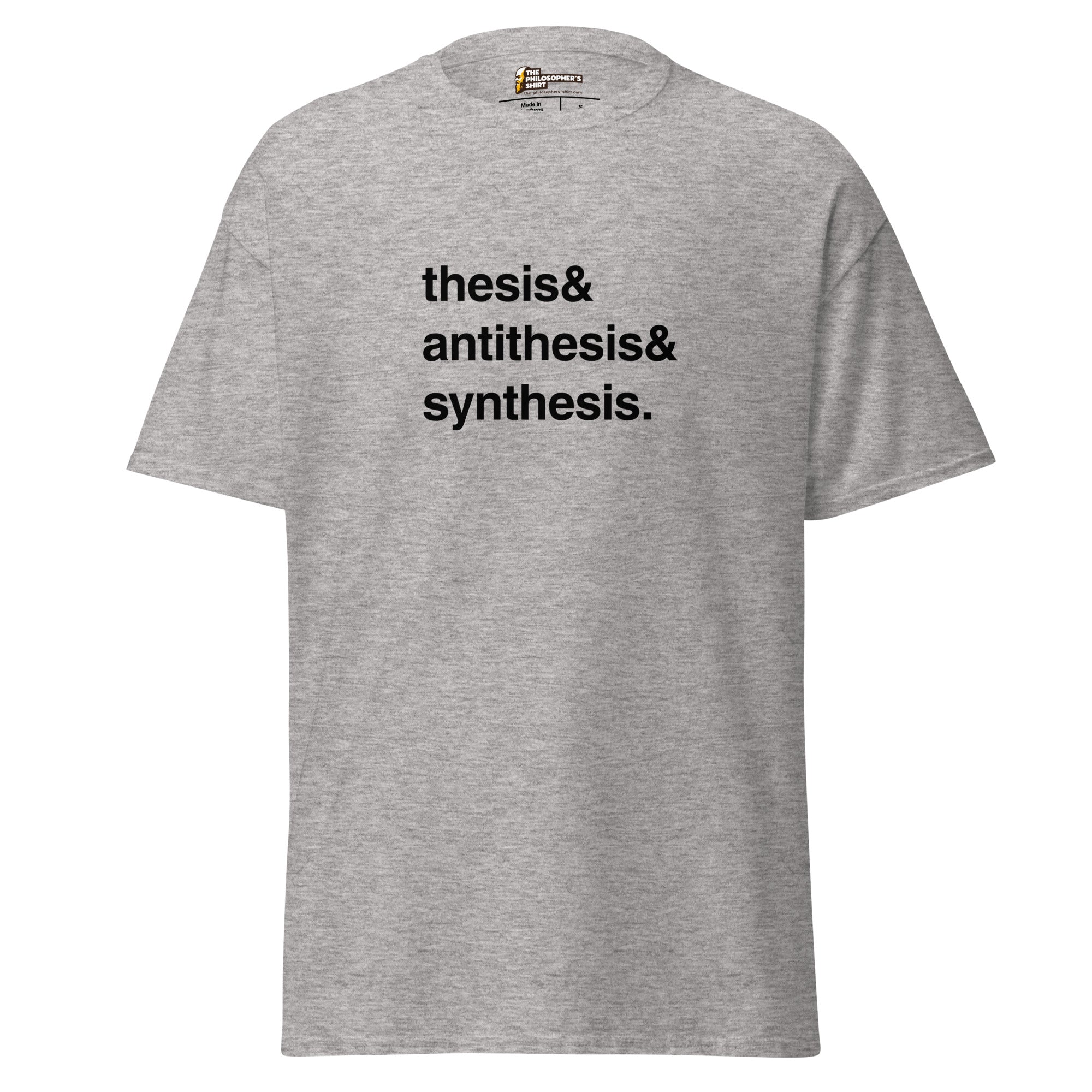 Thesis & Antithesis & Synthesis - Unisex Classic T-Shirt-Unisex Classic T-Shirt-The Philosopher's Shirt