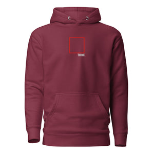 Think Outside the Box - Embroidered - Premium Hoodie