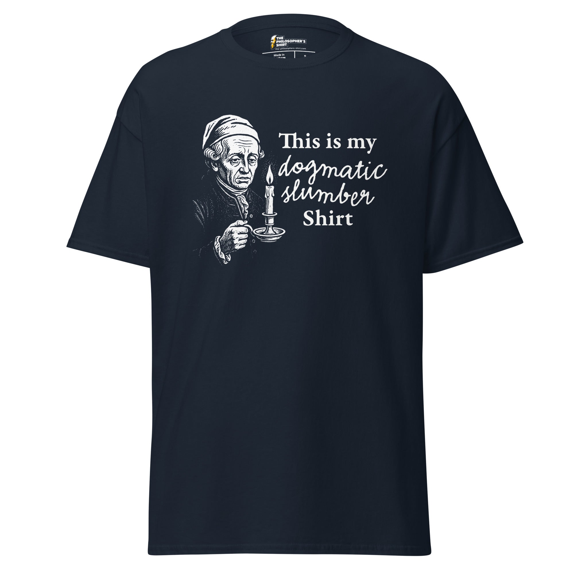 This is my dogmatic slumber shirt - Unisex Classic T-Shirt - Navy - The Philosopher's Shirt