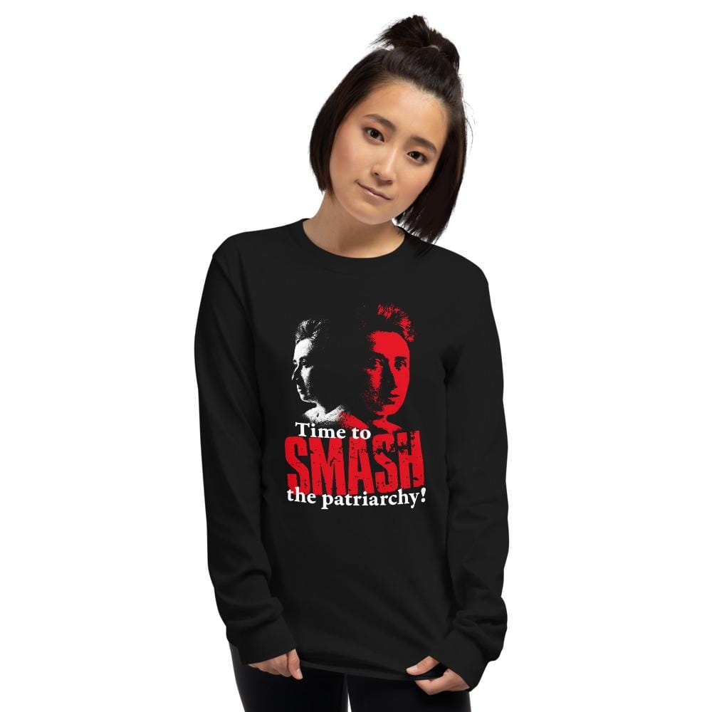 Time to SMASH the patriarchy! by Rosa Luxemburg - Long-Sleeved Shirt