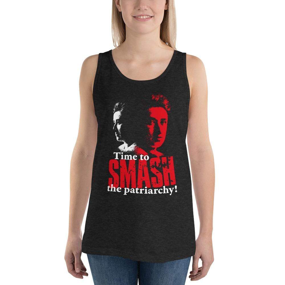 Time to SMASH the patriarchy! by Rosa Luxemburg - Unisex Tank Top