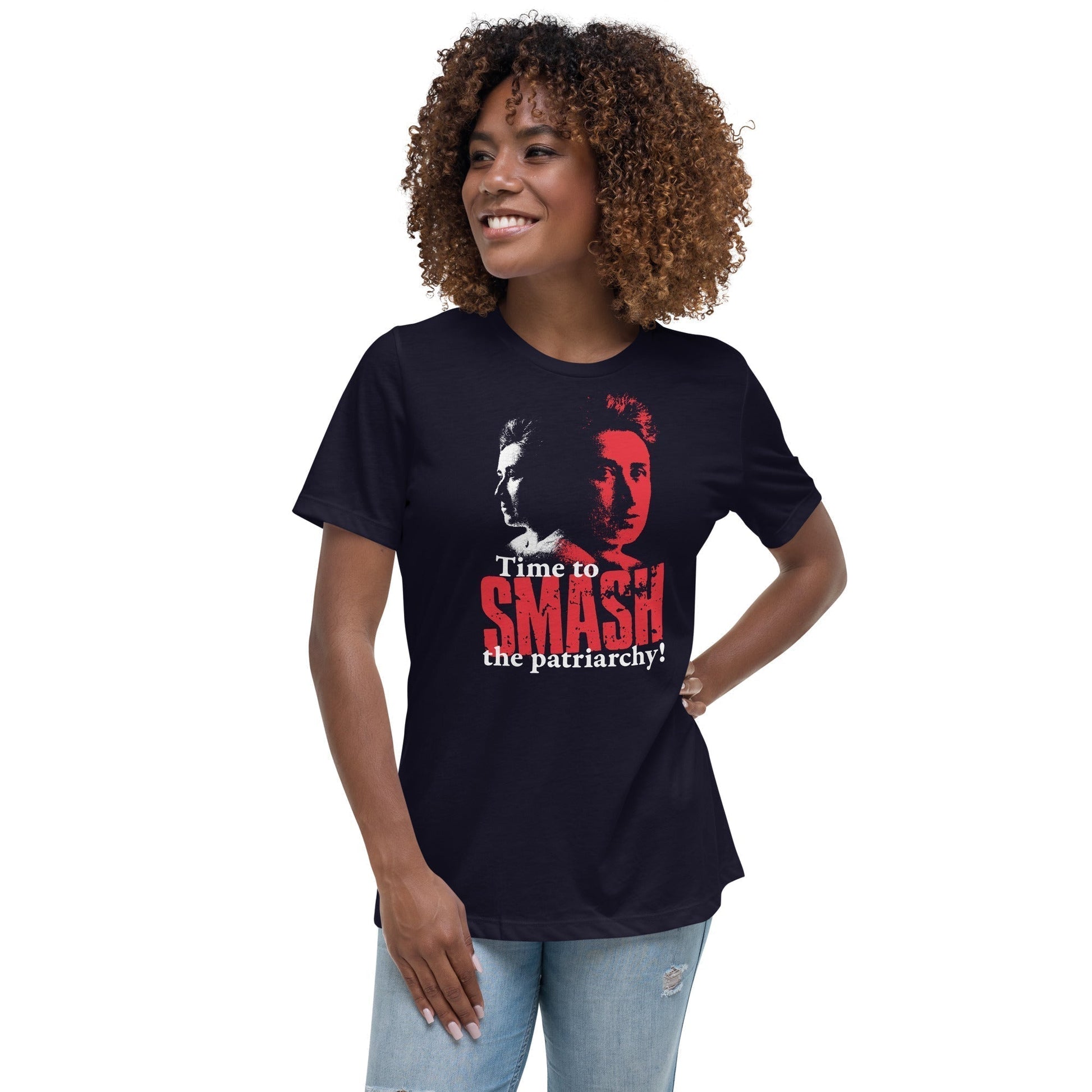 Time to SMASH the patriarchy! by Rosa Luxemburg - Women's T-Shirt