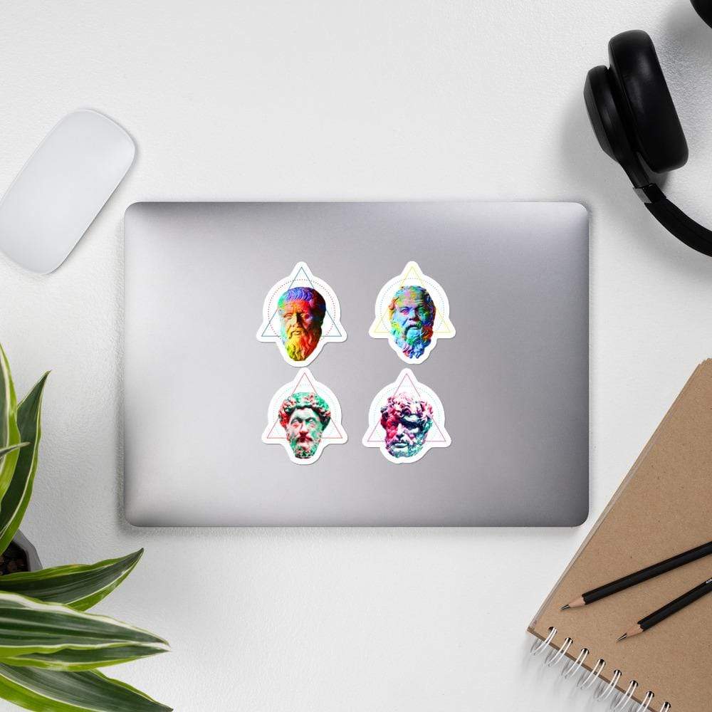 Vivid Heads Set - Sticker Set-Sticker Set-The Philosopher's Shirt