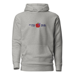 An Apple a Day - Embroidered - Premium Hoodie