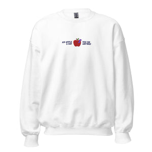 An Apple a Day - Embroidered - Sweatshirt