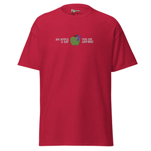 Une pomme par jour - Brodée - Unisex Classic T-Shirt