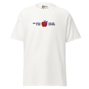Une pomme par jour - Brodée - Unisex Classic T-Shirt