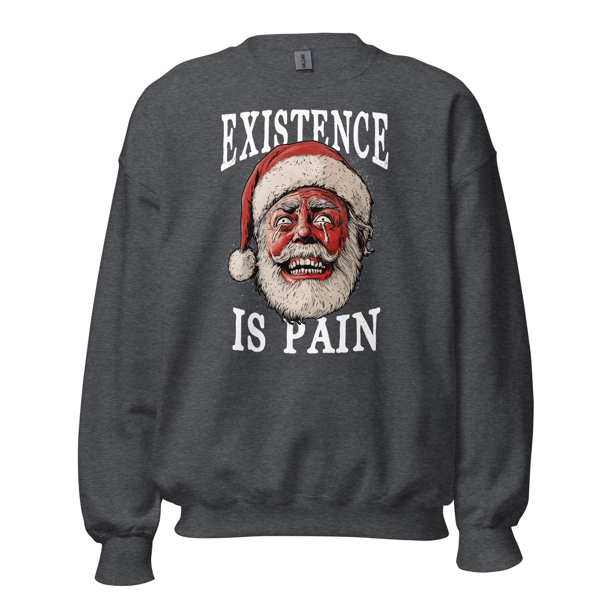 Anonymous Santa - Existence is Pain - Sweatshirt - The Philosopher's Shirt