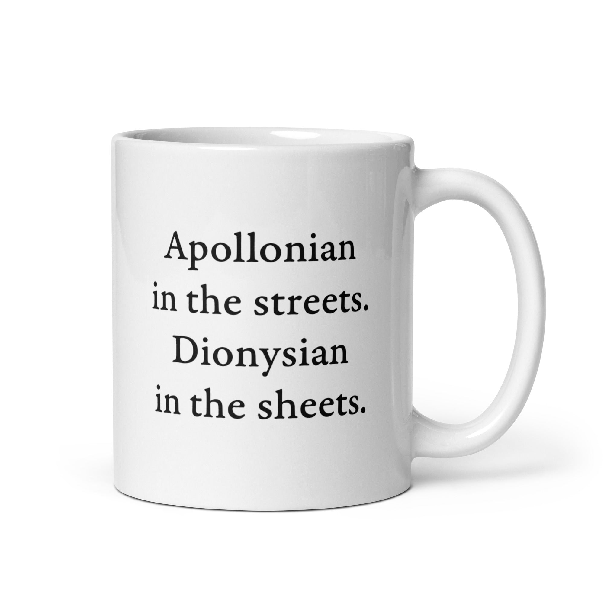 Apollonian in the streets, Dionysian in the sheets - Mug - The Philosopher's Shirt