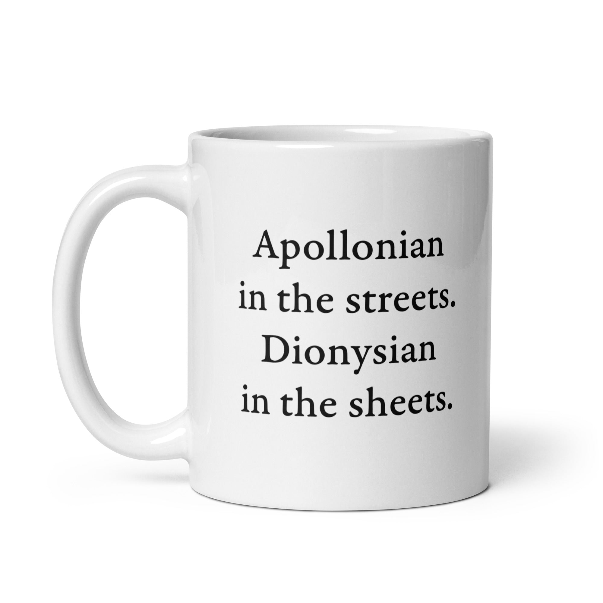 Apollonian in the streets, Dionysian in the sheets - Mug - The Philosopher's Shirt