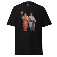 Aristotle and Plato with Basketballs - Unisex Classic T-Shirt - Black / S