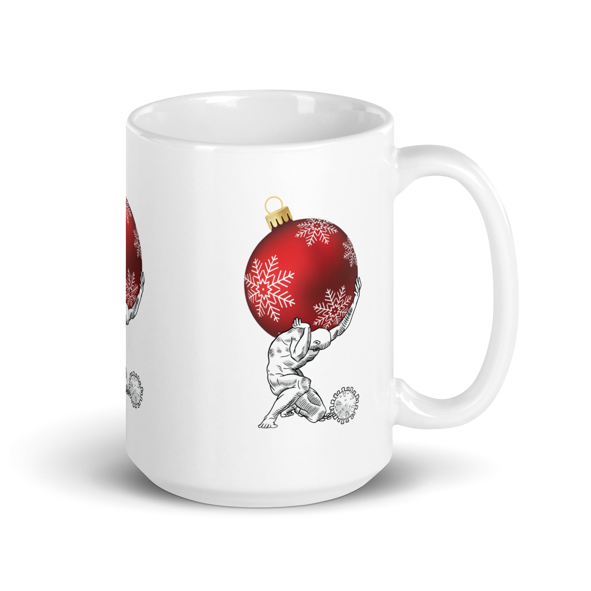 Atlante che tiene il Natale - Tazza - The Philosopher's Shirt