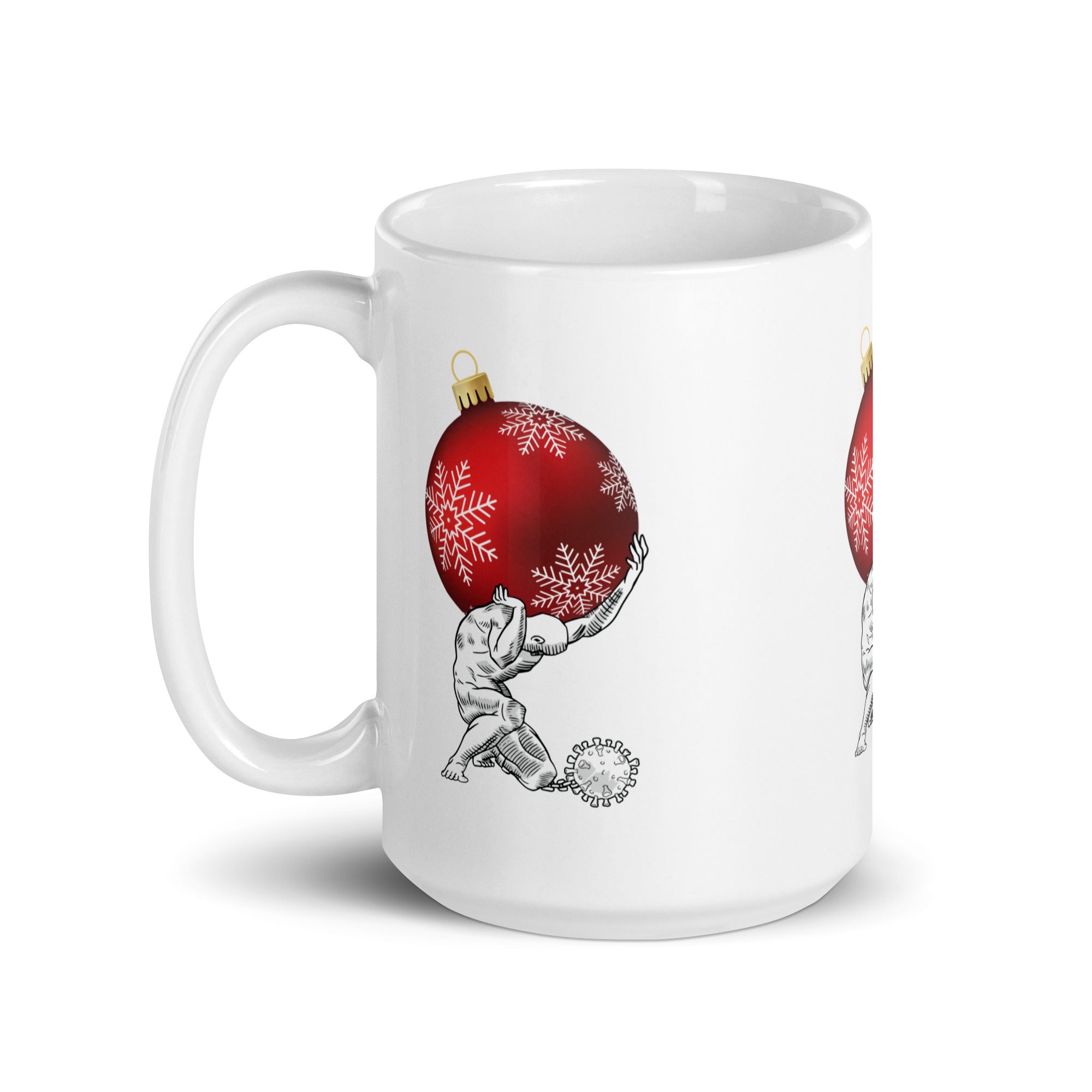Atlante che tiene il Natale - Tazza - The Philosopher's Shirt