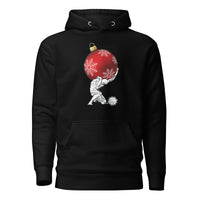 Atlas holding Christmas - Premium Hoodie - Black / S